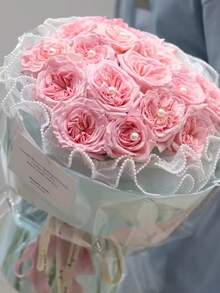 1 cuộn, 4 mét giấy gói lưới hoa, vật tư cắm hoa, thích hợp cho đám cưới, sinh nhật, giấy gói quà, gói bó hoa, gói quà tặng, gói hoa tươi, mùa tựu trường, ngày Valentine và các dịp khác. - Nhiều màu - Xem 5