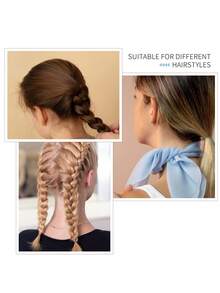 500/1500/3000pcs Brown Elastic Hair Ties - Small Size Rubber Bands For Girls, Non-Damaging, Suitable For Fine To Medium Hair Texture Ponytail - Brown - View 4
