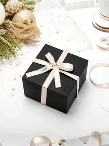 8pcs Black Gift Boxes With Lids, Groomsman Proposal Boxes, Suitable For Wedding, Graduation, Holiday And Birthday Gift Packaging - Black - View 4