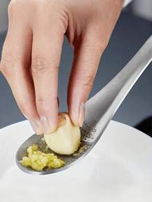 1pc Durable Stainless Steel Ginger Grater - Manual Garlic Press - Chargeless Kitchen Tool