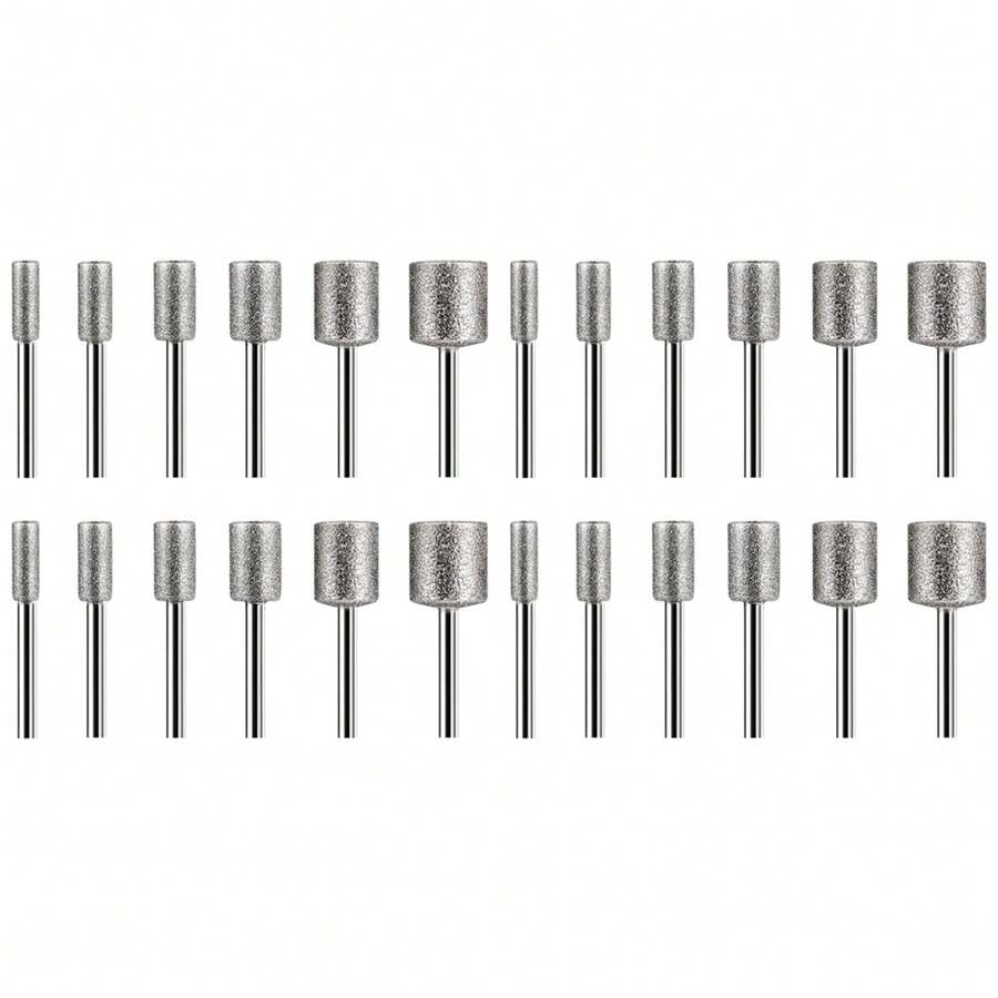 Stone Carving Set,24PCS Burr Bits For Stone Rocks Glass Ceramics Rotary ...