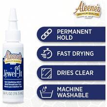 Aleene's Pegamento para Tela Fabric Tacky Pack 5pk 1Durable, Sólido - Multicolor - Ver 10