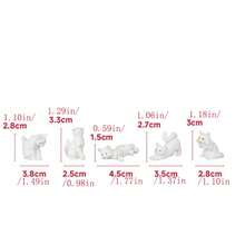 Tượng mèo trắng mini chữa lành, vật trang trí bàn hình mèo dễ thương, mô hình động vật nhỏ chữa lành, trang trí phòng bé gái, vật trang trí nhỏ xinh sáng tạo. - Nhiều màu - Xem 2