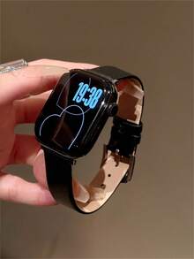 时尚简约的苹果风格纯皮表带，尺寸可自由调节 | 简洁时尚的设计，兼容 Ultra/SE/Series 11/10/9/8/7/6/5/4/3/2/1 | 适用于 38mm、40mm、41mm、42mm、44mm、45mm、46mm 和 49mm 表盘尺寸