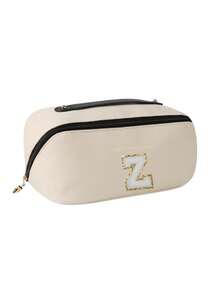 1pc Customized Letter A-Z Waterproof Makeup Bag, Multi-Functional Travel Toiletry Organizer, Large Capacity Cosmetic Storage Pouch, Bathroom Waterproof Organizer Bag, Suitable For Rings, Necklaces, Earrings, Brooches, Watches, Bracelets, Lipsticks, Eyeshadow Palettes, Contact Lenses, Bedroom Decor And Outdoor Travel Essentials - Multicolor - View 23