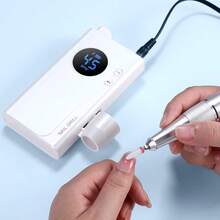 duofu Amoladora eléctrica profesional para uñas, kit portátil brillante de amolado eléctrico de uñas con brocas, amoladora de uñas inalámbrica recargable a 45,000 RPM, apta para uñas acrílicas, pulido de gel, productos para el cuidado de las uñas, herramientas para el hogar, uso en salón - Multicolor - Ver 11