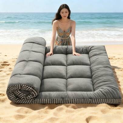 Roll Up Mattress Topper, Soft, Foldable & Breathable, Thick Tatami Mat Sleeping Pad, Easy To Store, Sleeping Pad For Floor, Guest, Bed, Sofa, Roll Up Camping Mattress, Best Christmas Gifts For Family, The Perfect Christmas Gift