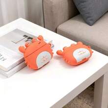 1pc Cute 3D Alien Bluetooth Earphone Protective Case, Compatible With Apple 1/2/3/4/Pro/Pro, Beach Crab
