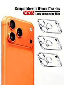 Bộ 3 miếng dán cường lực bảo vệ ống kính camera, độ phân giải HD, chống trầy xước, tương thích với iPhone 17 Pro Max, 16 Pro, 16 Pro Max, 15, 14, 13, 12, 11. Chất liệu kính cường lực độ cứng 9H, thích hợp để bảo vệ hàng ngày, sử dụng tại văn phòng và nhà. Chống thấm nước, chống sốc, chống rơi, chống trầy xước, bảo vệ điện thoại và camera. Thích hợp để bảo vệ hàng ngày, sử dụng tại văn phòng và nhà. Miếng dán bảo vệ ống kính camera điện thoại chống trầy xước. - Trong sáng - Xem 1