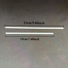 Pajitas cortas y largas para chocolate caliente, café americano helado, té con leche, café, adecuadas para varios tipos de tazas - transparente - Ver 5