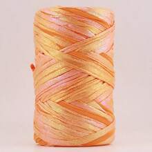 1pc Polyester T-Shirt Yarn For DIY Crafting Crochet And Knitting - Bags,Cushions,Dolls,Baskets,Scarves - Multicolor - View 12