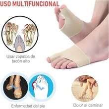 1 par de correctores ortopédicos de hallux valgus, separadores de dedos, corrección de valgo. - Talla S (35-41) - Beige - Ver 5