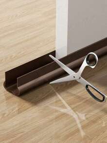 1pc Adjustable Flexible PVC Door Bottom Sealing Strip - Waterproof, Noise Reducing Bottom Protective Tape With Soft PVC Seal, Used For Sound Insulation And Insect Prevention, Easy To Install, Suitable For Home And Office Use, Elastic Door Bottom Sealing Strip - Multicolor - View 7