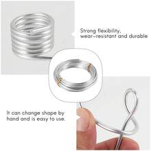 3mm Aluminium Wire 10M Craft Silver Wire For Jewellery Making Clay Modelling Bonsai And Model - Black - View 7