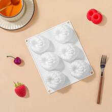 1 Raspberry Mousse Candy Mold, Cake Mold, Decorative Silicone Mold, 3D Raspberry Pudding Baking Mold, Dessert Chocolate Mold, Christmas And Valentine's Day Party Supplies - trắng - Xem 4