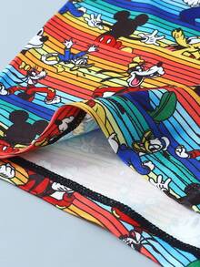 3PCS Disney, Cartoon Graffiti Print Men's Lingerie, Elasticated Waistband Men's Boxer Briefs - Multicolor - View 2