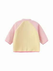 Balabala 2026年春季新款女童抓绒外套，保暖舒适毛绒外套，轻便柔软拉链大衣 - 紅色調 - 查看 5