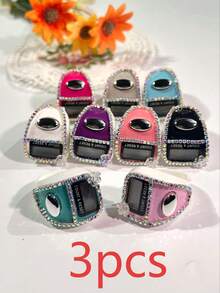 New Rhinestone Ring Electronic Counter, Compact And Portable, Suitable For Knitting, Tasbih (Prayer Beads), Games, Sports, And Other Counting Purposes - Multicolor - View 26