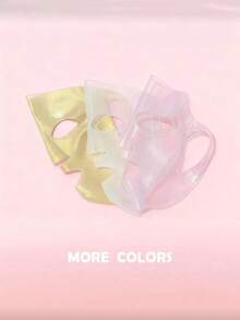 1/3pcs 3D Silicone Mask Cover, Mask Companion, Waterproof, Prevents Moisture Evaporation, Moisturizing, Lightweight, Soft, Washable, Non-Slip