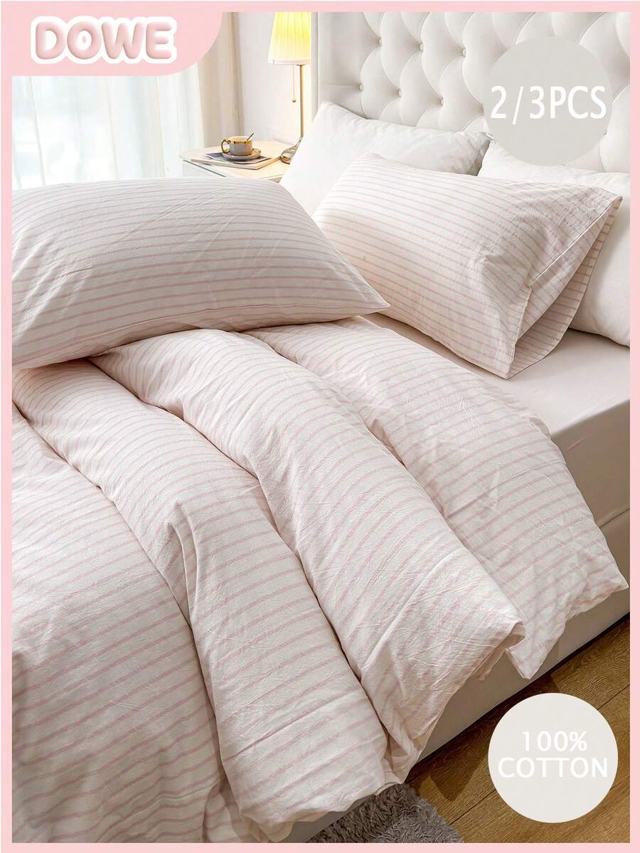 Zestaw poszewek na kołdrę 2/3 szt. (1 poszewka na kołdrę, 1/2 poszewki na poduszki), bez wypełnienia, odpowiedni do akademików dla mężczyzn/kobiet, akademików szkolnych, dekoracji akademików, w stylu minimalistycznym, odpowiedni również do sypialni i pokoju gościnnego - Wielokolorowe - Zobacz 1