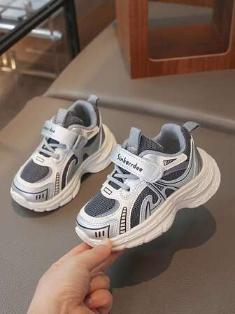 2025 Summer New Girls' Boys' Mesh Sneakers | Adjustable Strap Lightweight Sports Shoes | Comfort Anti-Slip Footwear For Daily, Playtime & Outdoor Activities