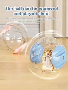 Large Durable Transparent Hamster Exercise Ball, Creative Hamster & Ferret Running Wheel Toy