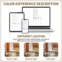 Set Of 4 Dining Chairs, Kitchen Dining Chairs, Upholstered With Ergonomic Backrest - White - View 8