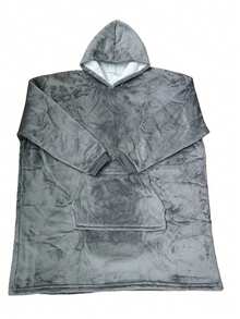 连帽可穿戴毯式卫衣，情侣宽松睡袍，抓绒保暖户外外套，浴袍 - 彩色 - 查看 9