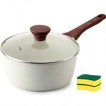 Antiadherente Olla para Leche utensilios de cocina antiadherente con revestimiento de granito 100% libre de PFOA utensilios de cocina sartén antiadherente de piedra 7.1 Pulgadas - Multicolor - Ver 1