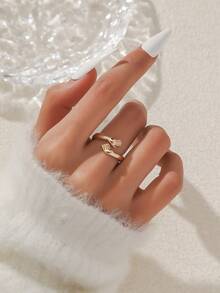 1 pieza Anillo de dedo creativo con abrazo, diseño único y adorable - Anillo de dedo de abrazo - Ver 9