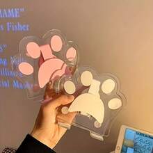 可爱猫爪亚克力手机平板支架 - 便携式设计，360°可调节，可折叠桌面配件，适用于智能手机和平板电脑。通用手机支架，耐用时尚的猫咪主题配件。兼容、安卓手机，生日礼物、送给家人朋友的礼物，生日手机支架，手机配件，承重力强。 - 彩色 - 查看 6