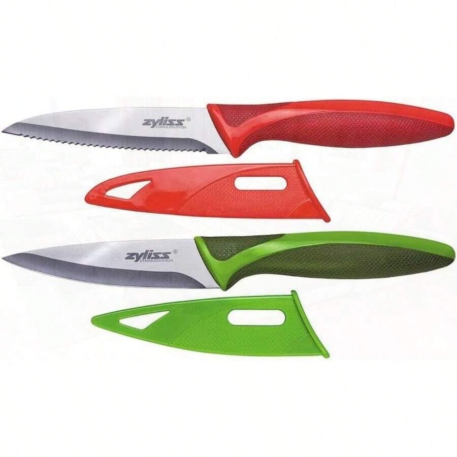 Zyliss Set of 2 Paring Knives Knife Set - RojoVerde - Ver 1