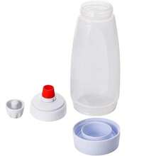 1pc/2pcs/1000ml/33.8oz Cake Batter Mixer - Kitchen Baking Tool, Manual Whisk Suitable For Cakes, Cookies And Baked Goods, Easy Squeeze Design, Precise Measurement, Smooth Blending Essential | Durable Plastic | Easy To Clean | Convenient & Quick | Baking Essentials Helper. - Clear - View 6