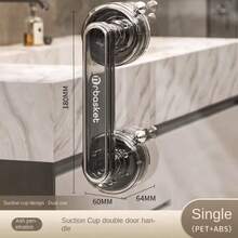 Handrail, Shower Handrail, Transparent Glass Bathroom Handrail, Shower Bathtub Handle, Handle Handrail - Multicolor - View 3