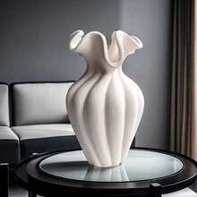 1 قطعة إناء زهور مدمج بارتفاع 20 سم، مناسب لديكور سطح الطاولة مع الزهور الجافة أو الطازجة، تصميم سطح مطفي، طراز حديث يناسب ديكور المنزل للشباب والبالغين والمراهقين - متعدد الألوان - مشاهدة 15