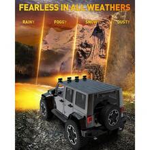 NAOEVO Barra De Luces LED De 7 Pulgadas, 240W 24,000LM Luces De Conducción Led Pods Spot Flood Combo Beam Amarillo - Ámbar - Ver 5