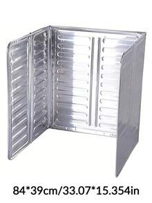 2 Styles Aluminum Foil Kitchen Splash Guard, Gas Stove Heat Insulation Product, Oven Splash Cover, Sold Separately - Multicolor - View 13