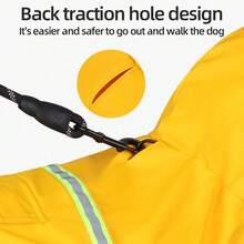 Waterproof Dog Raincoat - Reflective Adjustable Pet Raincoat Jacket, Lightweight Hooded Dog Poncho, Suitable For Small To Large Dogs And Puppies - Multicolor - View 2