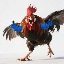 独特的3D打印鸡臂手枪，3D打印创意礼品道具 - 多色 - 查看 5