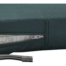 Classic Accessories Ravenna - Funda de cojín para Silla de salón o sofá de Dos plazas, Resistente Agua, 21 x 20 x 4 Pulgadas, Color Azul Imperio(21"D x 21"W x 3"T Verde (Mallard Green)) - Multicolor - Ver 7