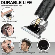 LQT 4pcs/2pcs/1pc Multi-Functional Men's Hair Tools, Professional Hair Clippers For Men, Electric Ear And Nose Hair Trimmer & Beard Trimmer - Sharp, USB Charging, Cordless, Portable Electric Shaver, Suitable For Family And Salon Barber Supplies, Father's Day/Christmas Men's Gifts - 彩色 - 查看 8