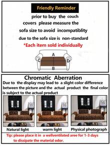 1 st lyxigt chenille soffkuddfodral, modern minimalistisk mode dammtät halkfri soffkudde, tvättbar, lämplig för sovrum, kontor, vardagsrumskombination, L-formad soffa och 1/2/3/4-sits soffa, året runt - Brun - Visa 12