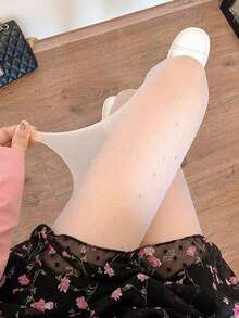 Women's 1-Pair Starry Sky Rhinestone Pantyhose - Novelty Apparel, Ideal For Valentine's Dates, Parties & Daily Wear - Multicolor - View 11