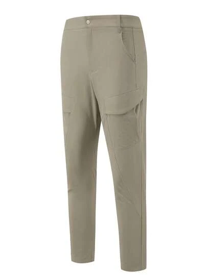 Men's High-Quality Multi-Pocket Solid Color Outdoor Hiking Cargo Pants, Solid Color Tactical Pants, Fishing Pants, Multi-Functional Tactical Pants, Minimalist Lightweight Tactical Pants, Suitable For Outdoor Casual Wear, Golf And Other Outdoor Activities