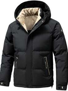 Men Down Coats - Black - View 1