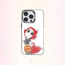 Funda de teléfono de animación de dibujos animados R-ruby G-gloom para 17, 16, 15, 14, 13, 12, 11 Plus, Pro Max, cubierta interior plateada de color - Z5 - Ver 12