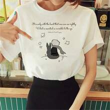 T-Shirts Women Y2K Top Girl Anime 2000s Comic Clothing - yy191-2 白色 - 查看 7
