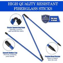 Golf Alignment Sticks 2 Pack,Upgraded 48" Collapsible Alignment Stick Golf Training Aid For Aiming, Putting, Swing Trainer, Golf Training Sticks With Clear Tube Case,36292105 - Azul Marino - Ver 2