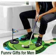 在任何洗手间/浴室里玩迷你高尔夫练习——绝佳的如厕时光 - 彩色 - 查看 4