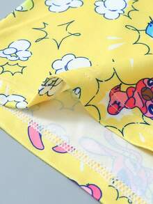 3PCS Disney, Cartoon Graffiti Print Men's Lingerie, Elasticated Waistband Men's Boxer Briefs - Multicolor - View 2